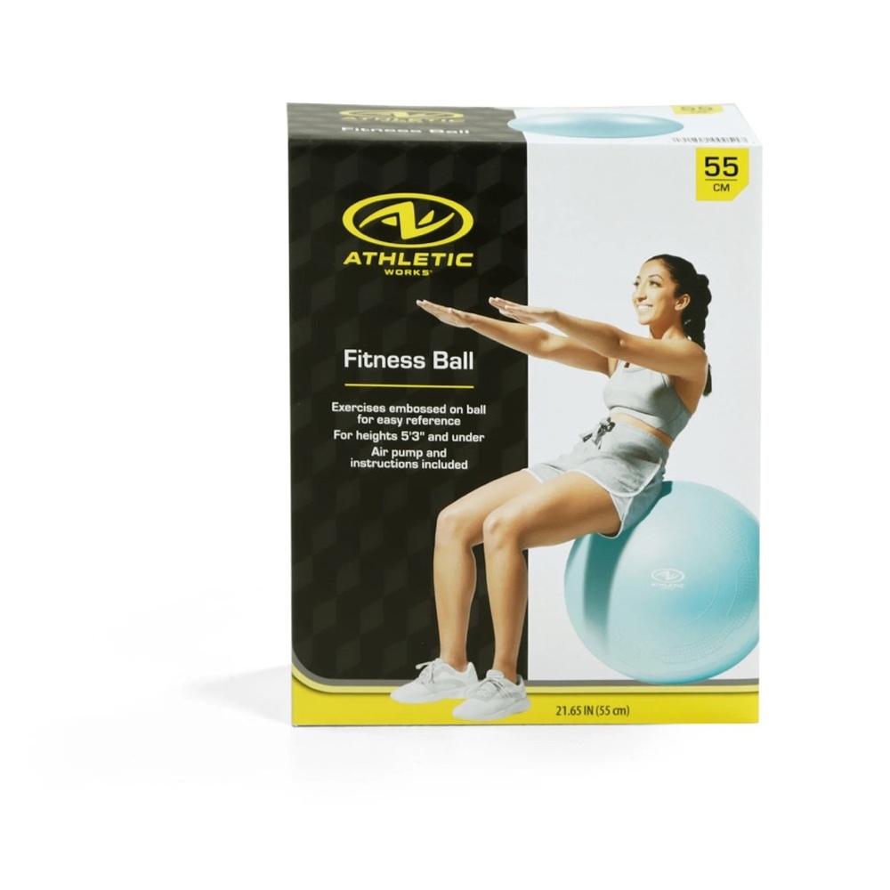 Athletic Works Light Blue Fitness Ball